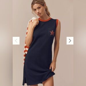 Sundry Jersey Graphic Midi Tank Dress